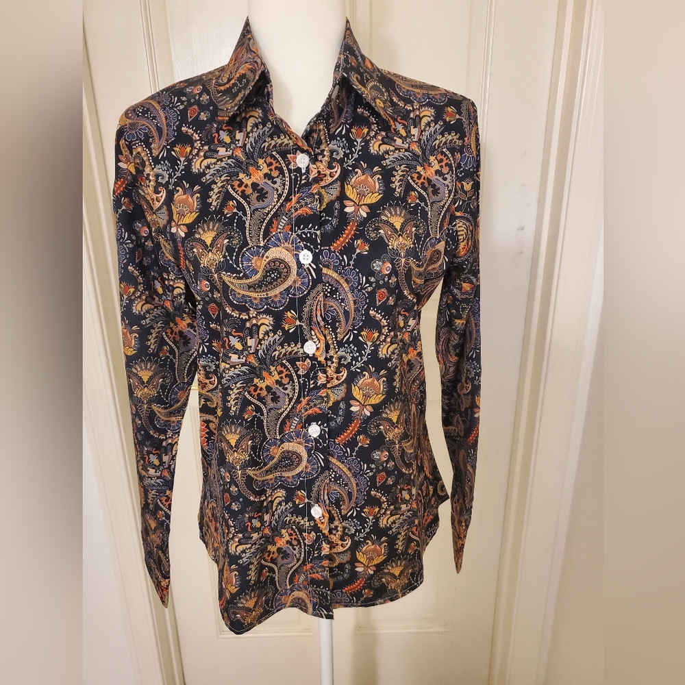 Women's Paisley Long Sleeve Shirt